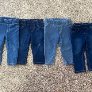 Bundle of 4 Baby Girl Jeans